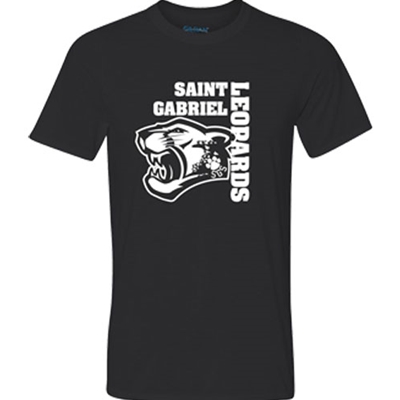 SG508<br>SAINT GABRIEL LEOPARDS 50/50 DRY BLEND TEE